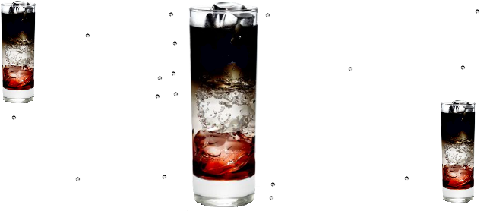 Cocktail vodka à étage aux 3 couleurs : rouge, blanc et noire