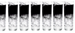 recette cocktail noior et blanc : le black up avec vodka noire et limonade