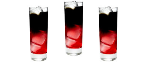 Cocktail Rouge & Noir à la vodka rouge et noire !